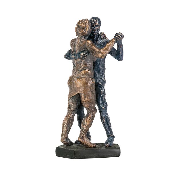 Tanzpaar limitiert aus Bronze als kleine Dekofigur - Tangopaar Herbst