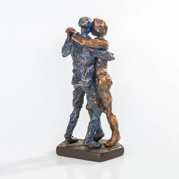Mann und Frau tanzen - 3er Bronzeskulpturen-Set - Set drei Tangopaare