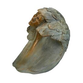 Besondere Deko Bronzefigur limitiert - Frauengesicht - Unda