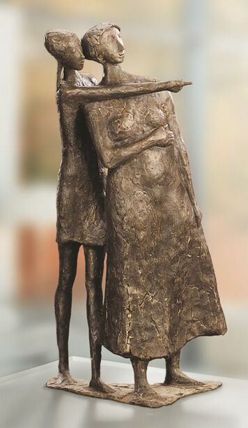 Bronzeskulptur mit 2 Frauen in limitierter Ausfhrung - Zeigen