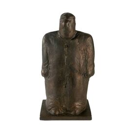 Stilistische Mannfigur als kleine Bronzeskulptur - Mann-Tel