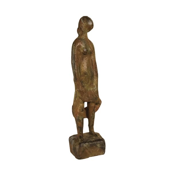 Kleine abstrakte Frauenfigur aus Bronze - limitiert - Stehende