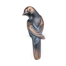 Gartenfigur Kantendeko kleiner Bronze-Vogel - Vogel Vigo...