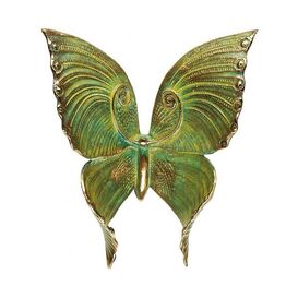 Stilvolle Gartendeko aus Bronze fr Wnde - Schmetterling...