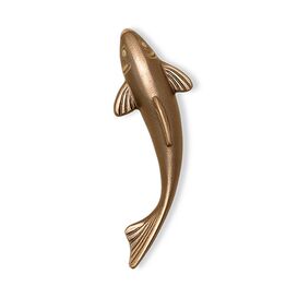 Fischskulptur aus Bronze oder Aluminium - Fisch Han links