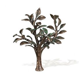 Kleiner Bronzedeko Baum - wetterfest - Baum Cane