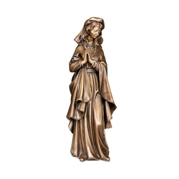 Betende Mariafigur aus Bronze - Gartenstatue - Madonna Livia