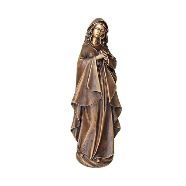 Betende Bronzestatue Maria aus Bronze - Madonna Nicola