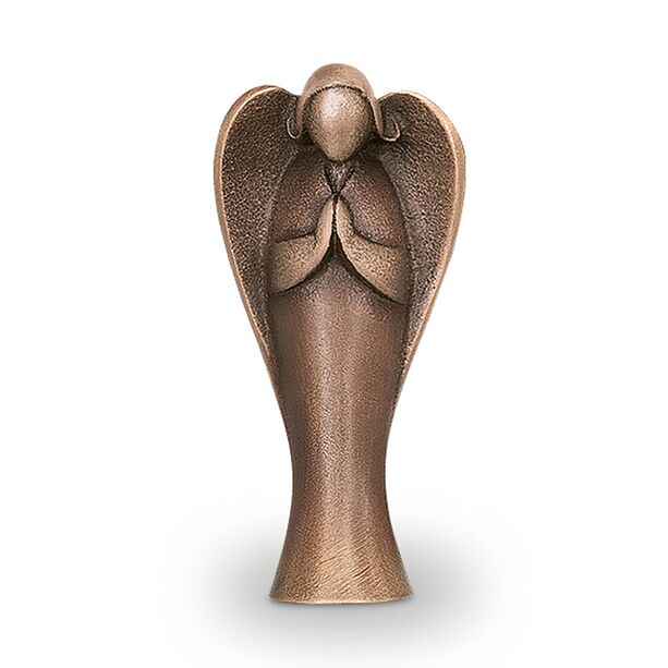 Kleine Engelfigur für draußen - Bronzedeko - Angelo Magora