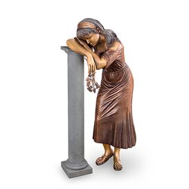 Lebensgroe Mdchenstatue aus Bronze - Valeria