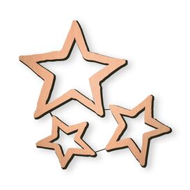 Bronze Sterne als kleine Wanddekoration - Symbol Sterne