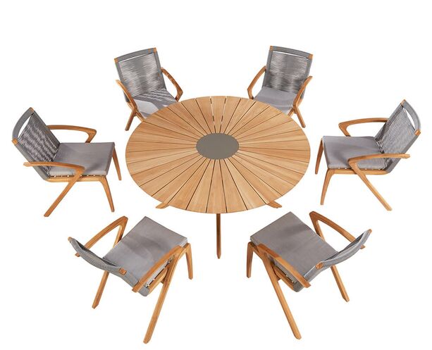 Graues Sitzkissen mit Sunbrella-Stoff - Sitzkissen Madora
