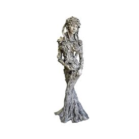 Florale Frauenskulptur als K�nigin der Natur - Ada / Antikgrau