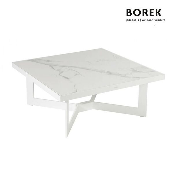 Loungetisch 81cm - wei - quadratisch von Borek - Loungetisch Arta