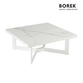 Loungetisch 81cm - wei - quadratisch von Borek -...