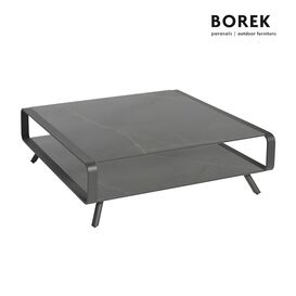 Loungetisch von Borek groß - anthrazit - aus Alu - Double...