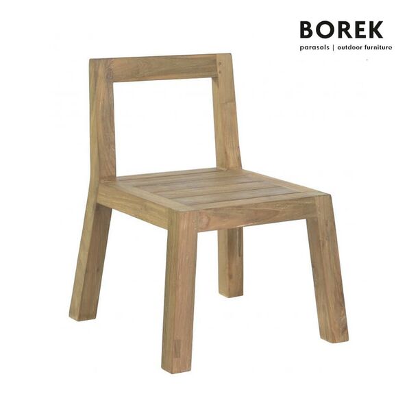 Massiver Holzstuhl von Borek mit Kissen - Stuhl Cadiz