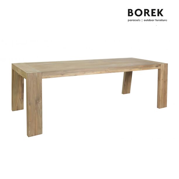 XXL Borek Gartentisch aus recyceltem Teakholz - Esstisch Cadiz