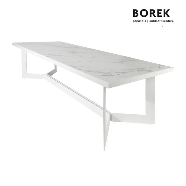 Groer Esstisch eckig von Borek mit Alu/Dekton - Esstisch Arta