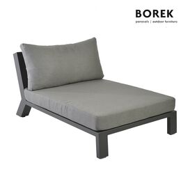 Borek Lounge Mittelmodul mit Auflagen - Liege Viking XXL