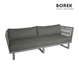 XXL-Gartensofa in Rope-Optik f�r Gartenlounge - Altea Sofa / Grau