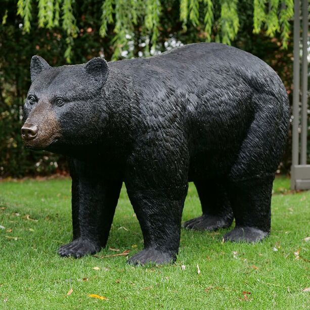 Bronze Tierfigur für den Garten - Bärenskulptur - Bär Gruni