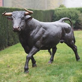 Lebensgroe Bronze Stier Tierfigur - Stier Trago