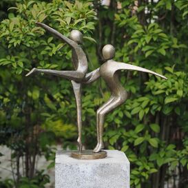 Elegante Tnzer Bronzestatue fr den Garten - Ornate