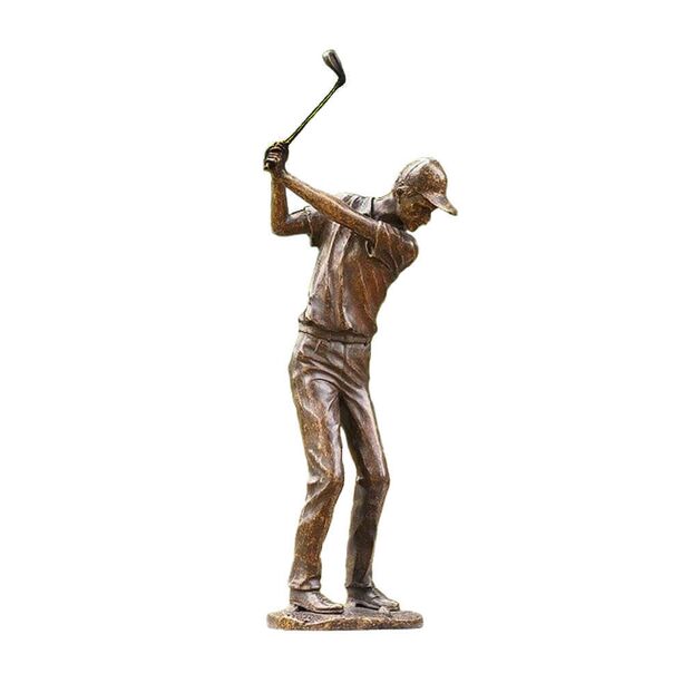 Golfspieler aus Bronze als Gartendekoration - Golfer