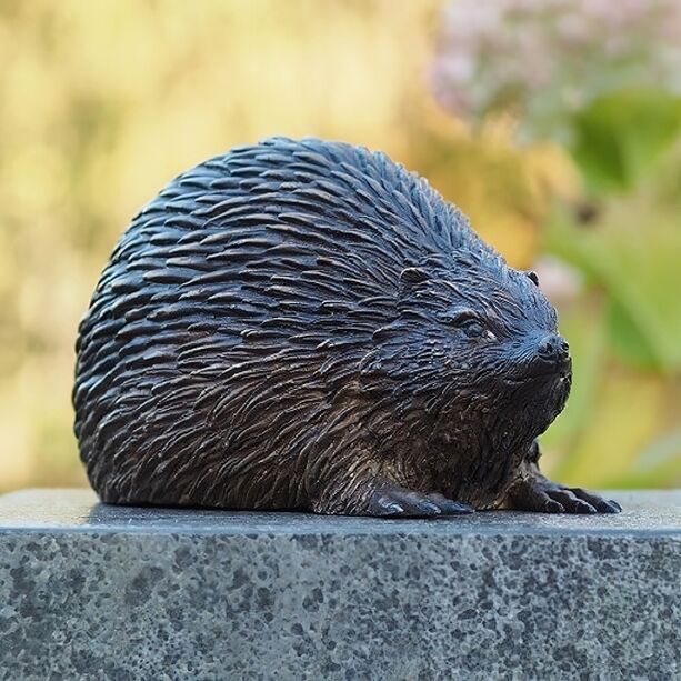 Kleine Tierfigur aus Bronze für den Garten - Cliff