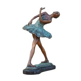 Elegante Ballerina im trkisen Kleid aus Bronze - Orelia