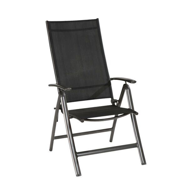 Schwarzer Hochlehner Stuhl - verstellbare Lehne - Hochlehner Fiwo