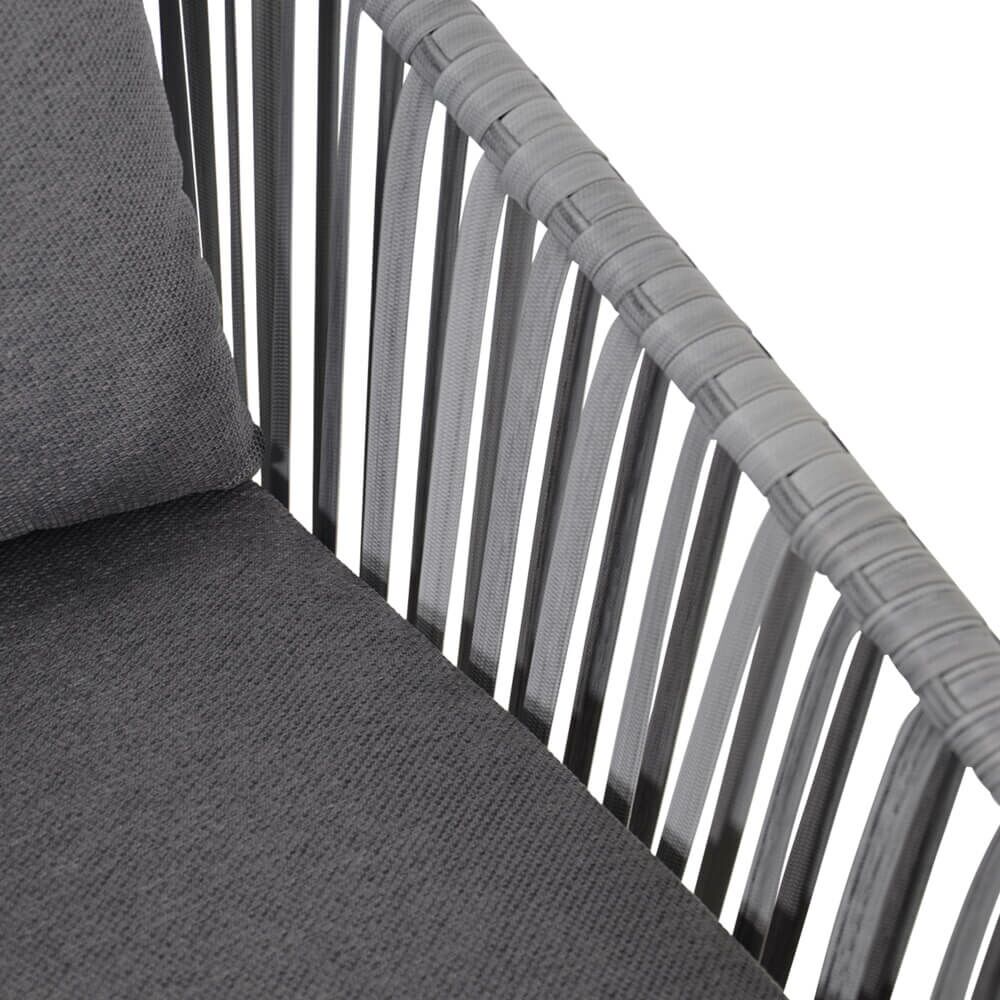 Moderne 4-Sitzer Lounge mit Sofa aus Aluminium