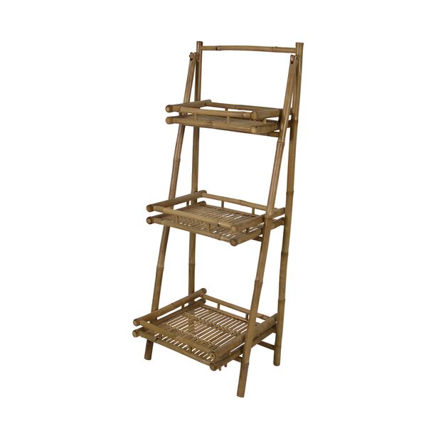 Bambus Etagere fr Blumen mit 3 Etagen - Etagere Bambana