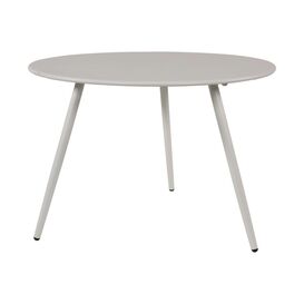Runder Outdoor-Beistelltisch wei� aus Stahl - Moderna Wei� / 41x60cm (HxDm)