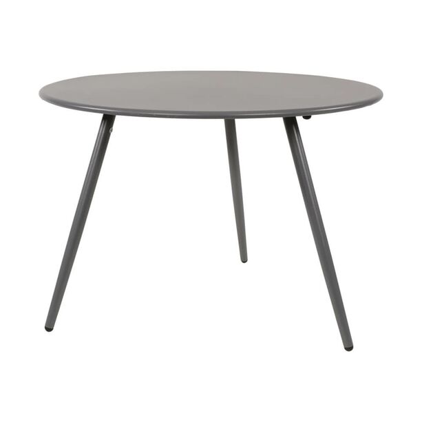 Grauer Beistelltisch fr Lounge aus Stahl - Moderna Grau / 41x60cm (HxDm)