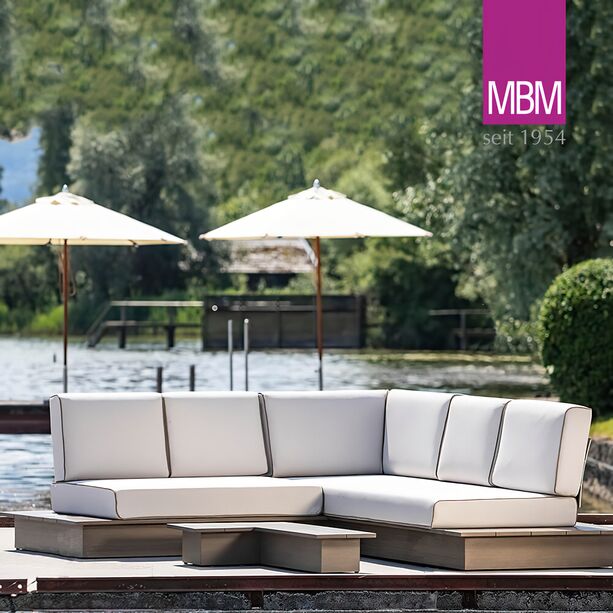 Lounge-Tisch in Stone Grey aus Resysta von MBM - La Villa Loungetisch