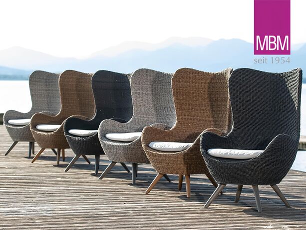 Eleganter Garten-Sessel aus Resysta und Mirotex Twist von MBM - Sessel Ocean