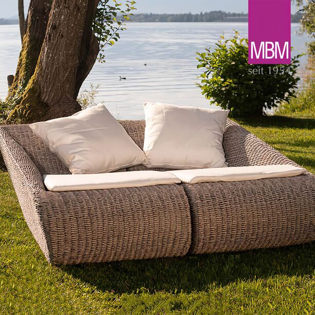 Elegante Relax-Lounge links in Oyster von MBM - Relax Lounge Twist links