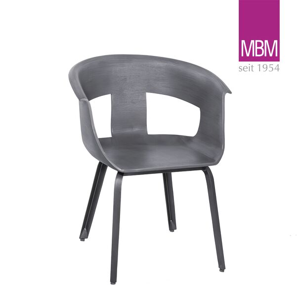 Moderner Gartensessel aus Resysta von MBM - Sessel Tivoli / ohne Sitzkissen