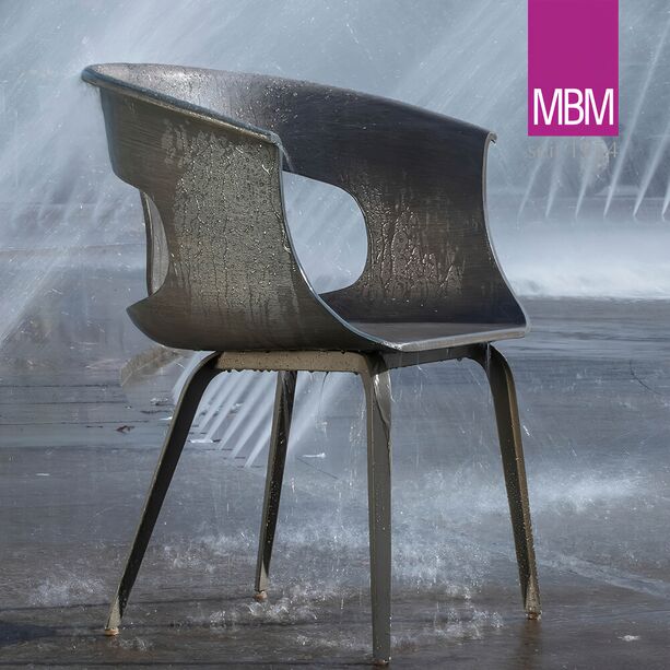 Moderner Gartensessel aus Resysta von MBM - Sessel Tivoli / ohne Sitzkissen