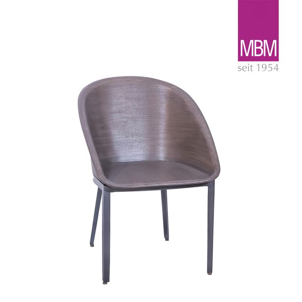 Garten-Sessel von MBM aus Resysta und Schmiedeeisen - Sessel Formula / ohne Sitzkissen