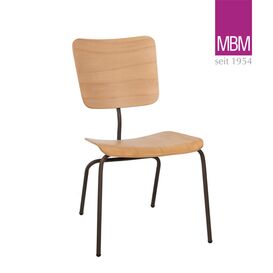 Stuhl f�r den Garten aus Resysta und Schmiedeeisen - MBM - Stuhl Serengeti / ohne Sitzkissen