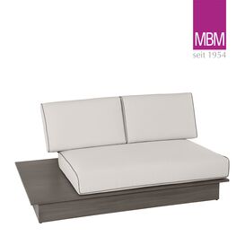 2-Sitzer Loungebank in Stone Grey f�r Innen und Au�en - MBM - La Villa Lounge 2-Sitzer  / ohne Schutzh�lle