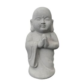 Stehende Buddha Figur aus Glasfaser-Beton fr drauen -...