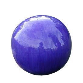 Gartendeko Kugel aus glasierter Keramik - blau - Tadelon
