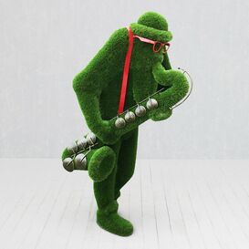 Groe Musiker Gartenfigur mit Saxophon - Skulptur - Jack
