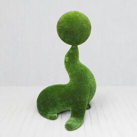 Groer Seelwe mit Ball - Topiary Seehund Gartendeko -...