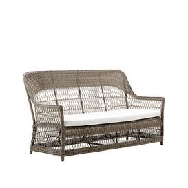 3-Sitzer Outdoor Sofa in antikgrau aus Aluminium und...