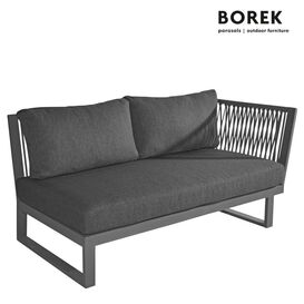 Borek Sitzbank für die Gartenlounge aus Aluminium mit...